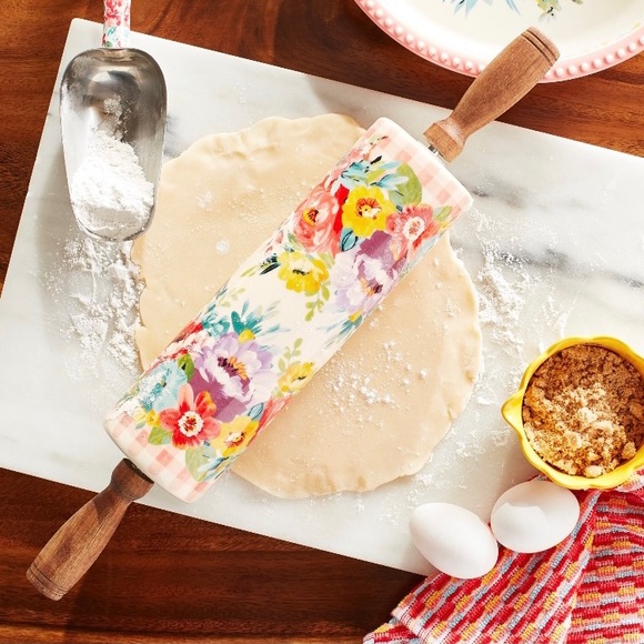 Pioneer Woman Sweet Romance Rolling Pin - Picture 1 of 4